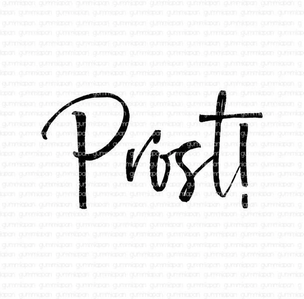 Gummiapan Gummistempel 19090213 - Prost Anstoßen Feier Party Anlass