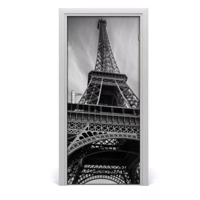 Adhesivo Para Puertas Interior Papel Tapiz Mural 95x205 cm Torre Eiffel adhesiva