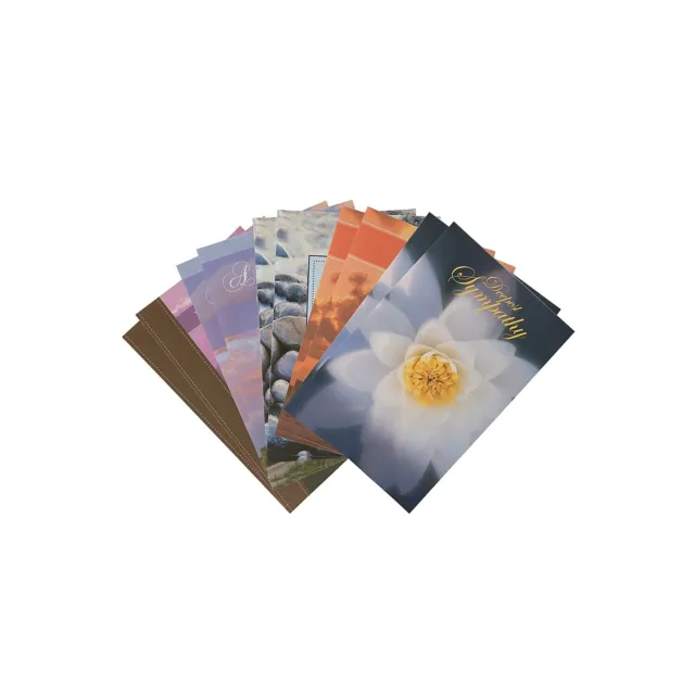 JAM PAPER Assorted Sympathy Greeting Cards & Matching Envelopes Set 4 x 6