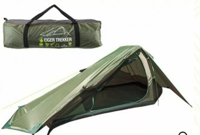 Summit Eiger Trekker 2 Man Person Double Fishing Hiking Camping Tent Quick Easy