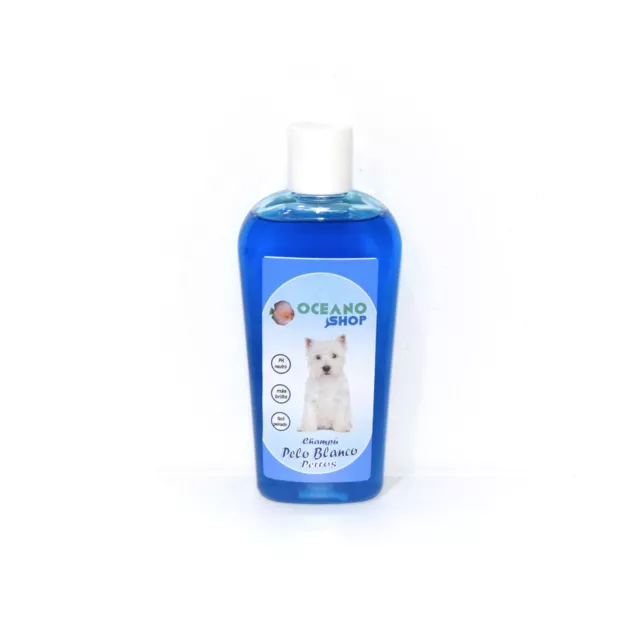 Champu Perro Pelo Blanco 250 Ml Oceanoshop Brillo Suavidad Claro Higiene Lavado