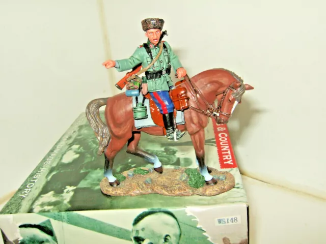 King and Country WS148 WW2 German Mounted Cossack Pointing in 1:30 Scale .