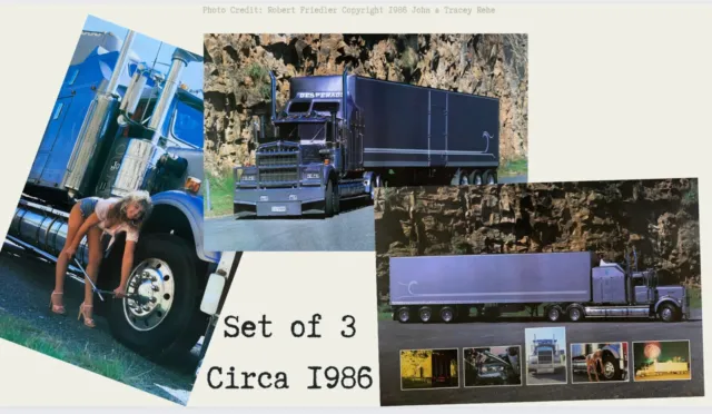 Set of 3 Desperado Truck Posters, 100% Original Vintage Aus. Prints Circa. 1986 