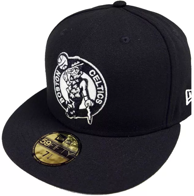 New Era Toronto Raptors Black White Ball Logo Cap 59fifty 5950 Fitted NBA  Limited Edition