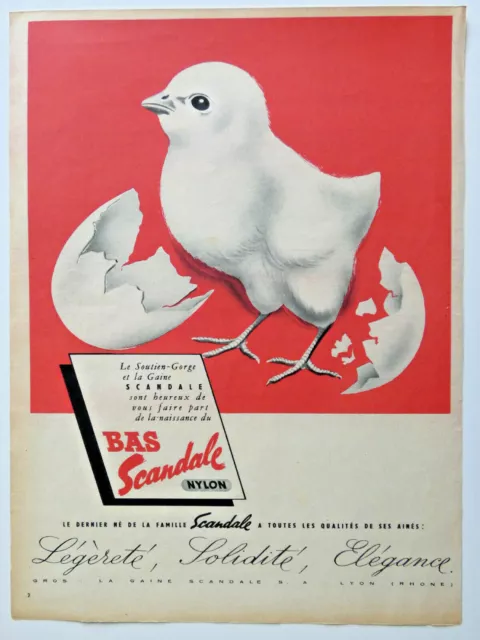 1951 Press Advertisement Scandal Bra And Sheath - Chick