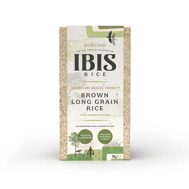 Gelsomino di riso a grani lunghi ibis riso biologico marrone 1 kg