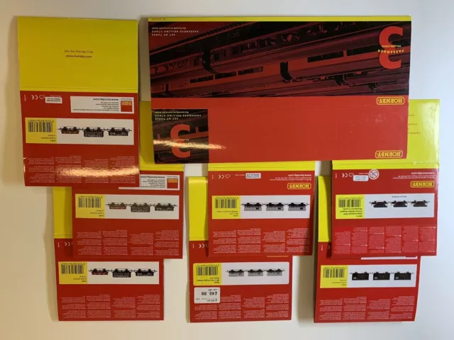 10 x Hornby & Bachmann Wagon & Coach Card Sleeves Job Lot + 3 x Nu-Cast: As Seen