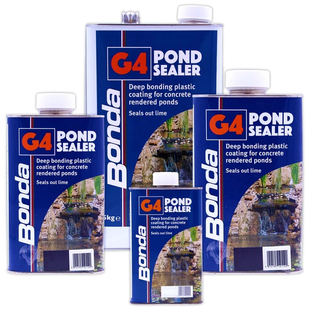G4 POND PAINT Sealer Concrete Seal Waterproof Paint Sealant Garden Koi
