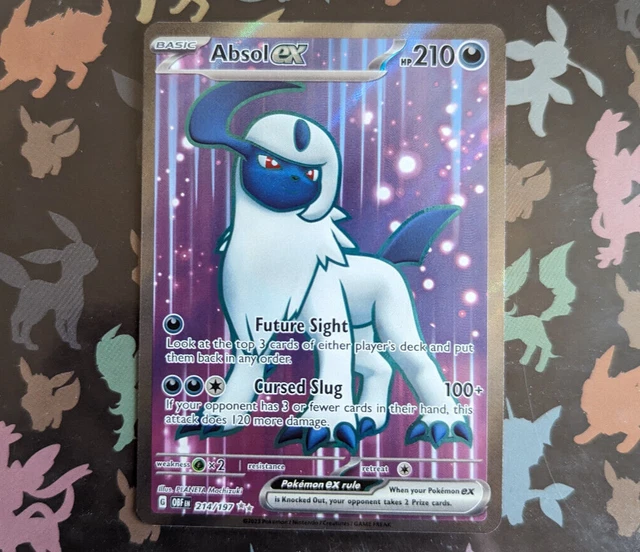 Absol EX 214/197 Full Art Scarlet Violet Obsidian Flames Pokemon Card Mint/NM
