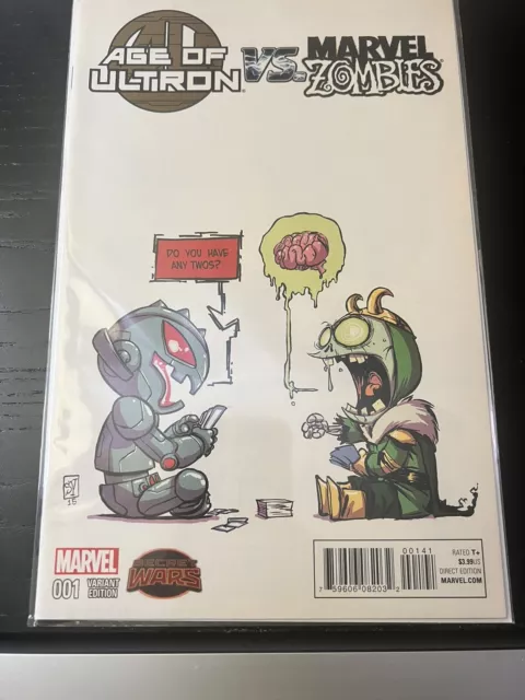 Age of Ultron vs Marvel Zombies #1 Marvel Comics 2015 Skottie Young Variant