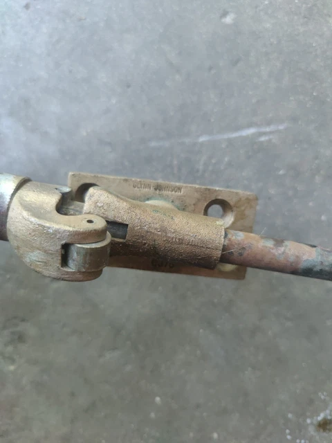 Vtg Glynn-Johnson GJ76 Overhead Holder and Stop. Brass Hardware. 2