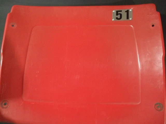 Busch Stadium seat back #51 Willie McGee  St Louis Cardinals