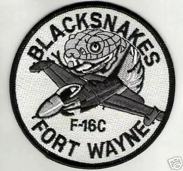 USAF 22nd Fw 163 Sqn Blacksnakes Fort Wayne Indiana Ang 30 F-16C / Prof Repasser