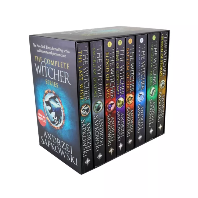 The Witcher Complete Series By Andrzej Sapkowski 8 Books BoxSet - Paperback