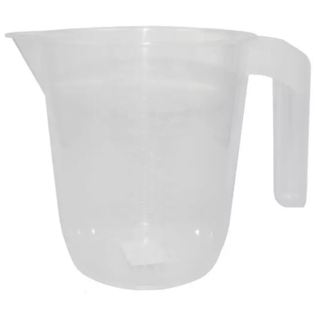 Plastic 2 Litre Jug with Measurements Polypropylene Measuring Jug