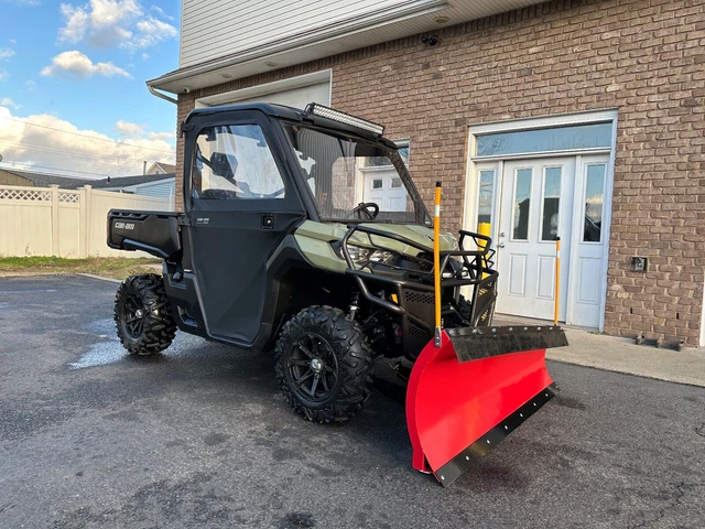 2019 Can Am Defender Hd, Dps, Heated Cab, Hd Bumper, Winch, Led, Upgraded Wheels
