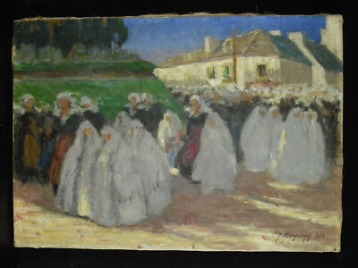 George Dargouge   procession bretonne 