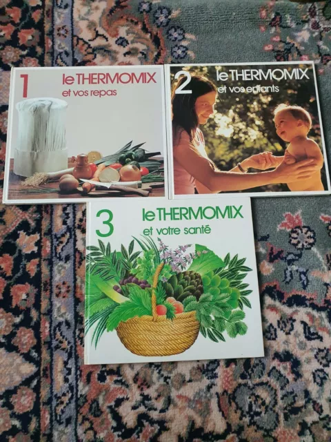 Thermomix Vorwerk Lot De 3 Anciens Livres De Cuisine Recettes Repas Enfant Santé