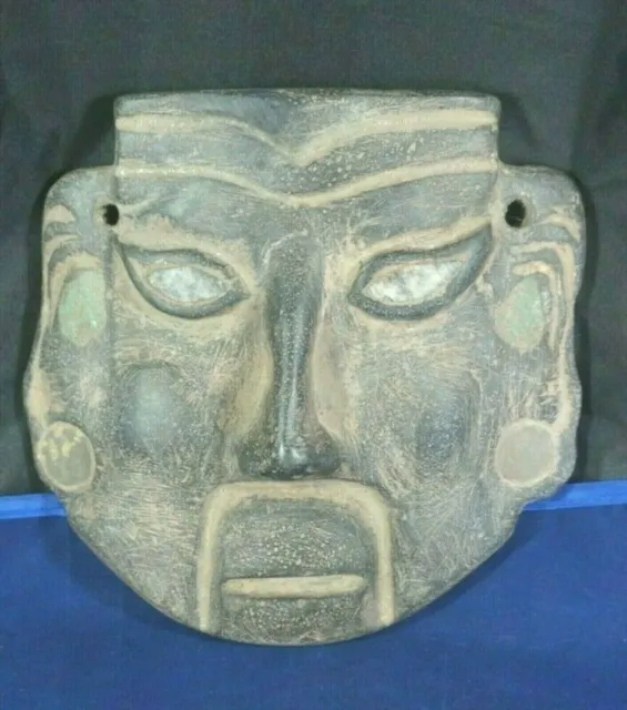 Máscara peruana de ídolo inca - tallada en piedra