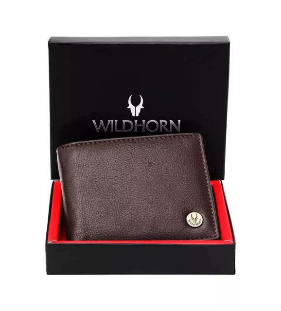 WILDHORN BROWN LEATHER Wallet for Men Free Shipping $18.20 - PicClick
