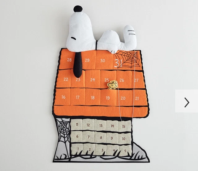 POTTERY BARN KIDS Halloween Peanuts Snoopy & Woodstock Advent Calendar
