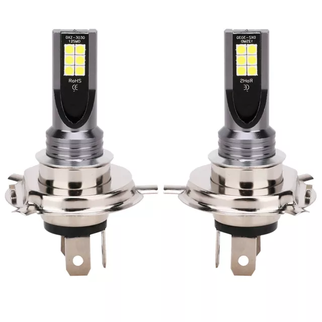 2x H4 LED 80w 6500K Ampoule Voiture Kit Feux Phare Anti Lampe Xénon Blanc 3