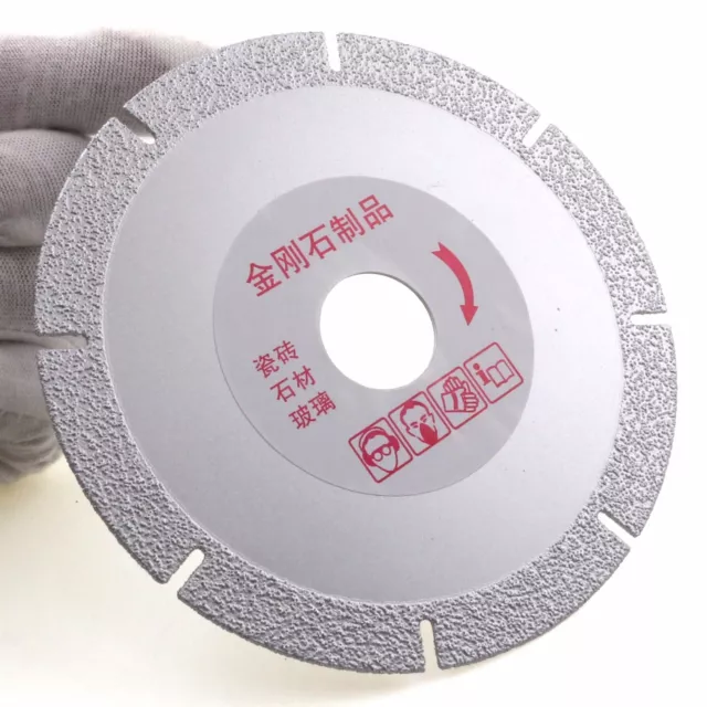 110 mm 4.5" Diamond Vacuum BRAZED Saw Blade Cutting Disc Wheel Glass Tile Rock