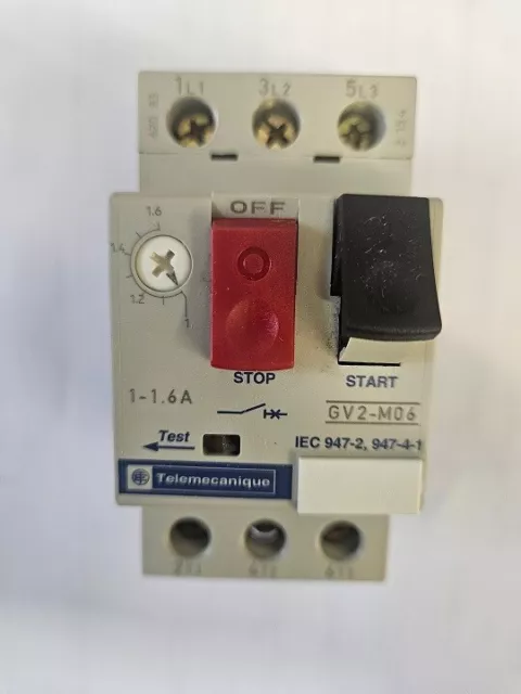 Telemecanique GV2M06 Motor Circuit Breaker (Old Style)