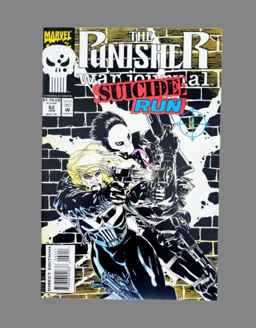 The Punisher War Journal Suicide Run #4 Comic Book Vol 1 #62  Marvel Comics 1994