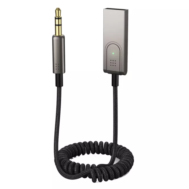 Adattatore AUX Bluetooth USB - Ricevitore Bluetooth per Auto da 3,5 mm