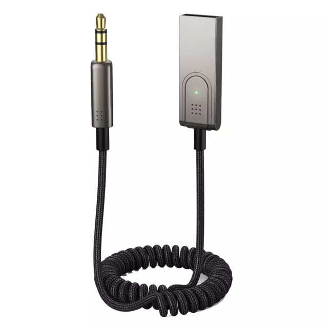 Receptor Bluetooth para Coche AUX USB - Adaptador para Coche Audio Jack 3.5mm