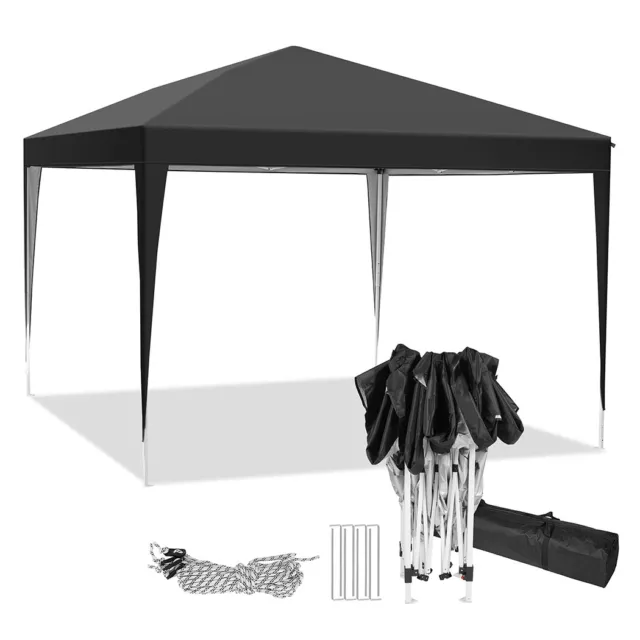 Pavillon 3x3 m Partyzelt Gartenpavillon Stabil Wasserdicht Winterfest Pavillion 2