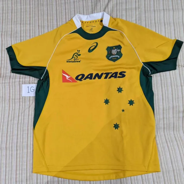 Size S SMALL - Asics Australia Wallabies Mens Rugby Union Jersey