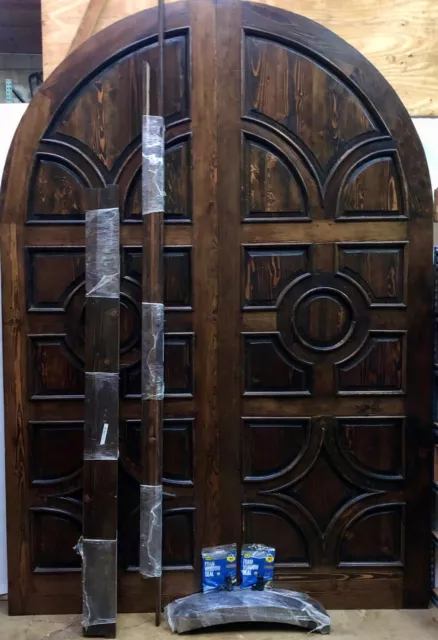 Rustic door solid wood oak mahogany alder birch maple Choose species/size