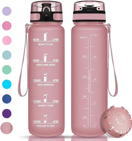 Gourde Enfant 500Ml, Gourde Sport, Sans BPA, Étanche & Réutilisable, Bouteille D