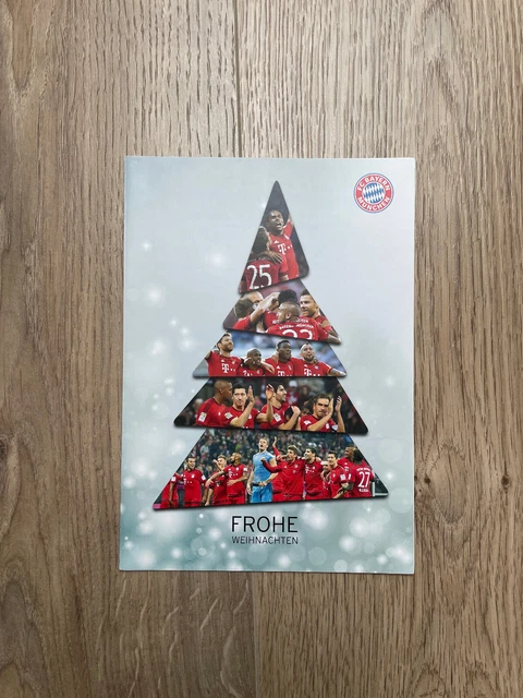 FC Bayern München Weihnachtsgrußkarte – Klappkarte Mit Umschlag, Perfekt Für Weihnachtsgrüße