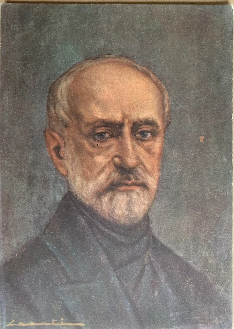 Cartolina Illustrata Giuseppe Mazzini Risorgimento Carducci Non viaggiata