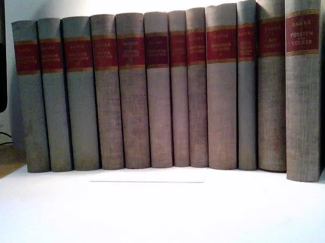 Konvolut bestehend aus 12 Bänden (von12), zum Thema: Leopold von Ranke Historisc