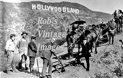 Hollywood aka Hollywoodland Los Angeles suburb with a famous sign in 1920s