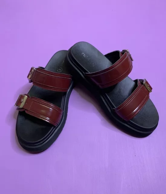 Rubi Chunky Sandals - Trendy Platform Summer Shoes - Women's Size 41