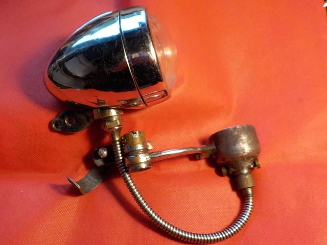 Fanal à Pétrole Ancien Pour Vélo D’époque - Restauré Comme Neuf - Pièce Vintage