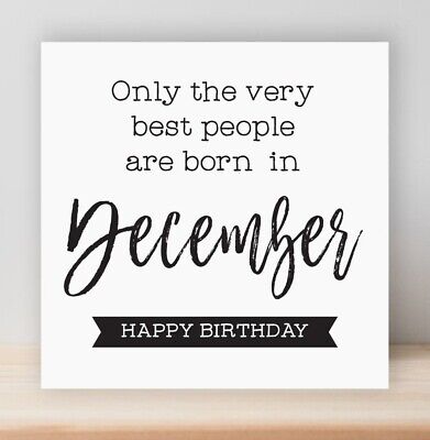BIRTHDAY CARD - Best people born in December, funny Sagittarius sister aunt GC34