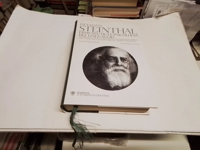 Ermeneutica e psicologia del linguaggio, H. Steinthal, Bompiani, 11mr24 Ermeneutica e psicologia del linguaggio, H. Steinthal, Bompiani, 11mr24