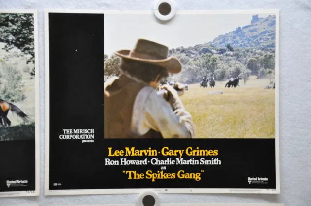 1974 The Spikes Gang Lobby Card Set of 8 11 x 14 Lee Marvin Ron Howard 3
