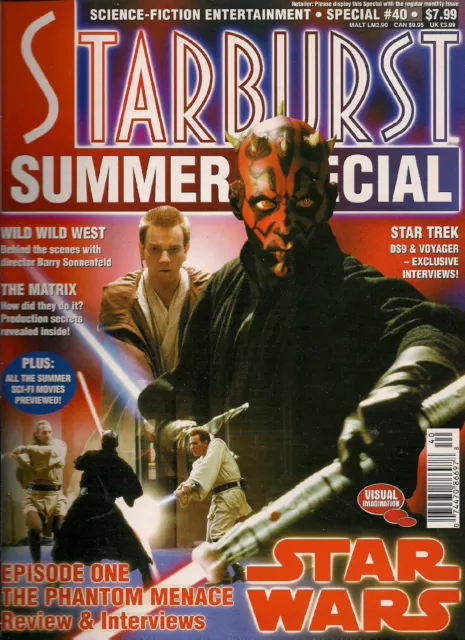 Starburst Special#40 1999 STAR WARS, BRIAN CLEMENS THE AVENGERS