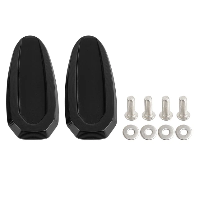Bouchons De Rétroviseur Moto M10 X 1.25 - Aluminium CNC Anodisé - Compatible Kawasaki Z900 RS, Z650, Z1000 SX, Etc.
