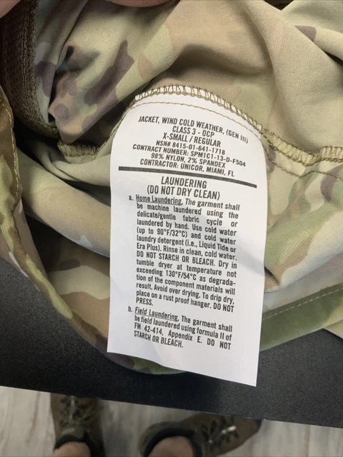 Gen Iii Ecwcs L4 Level 4 Jacket Wind Cold Weather Ocp Multicam X-Small Regular 9