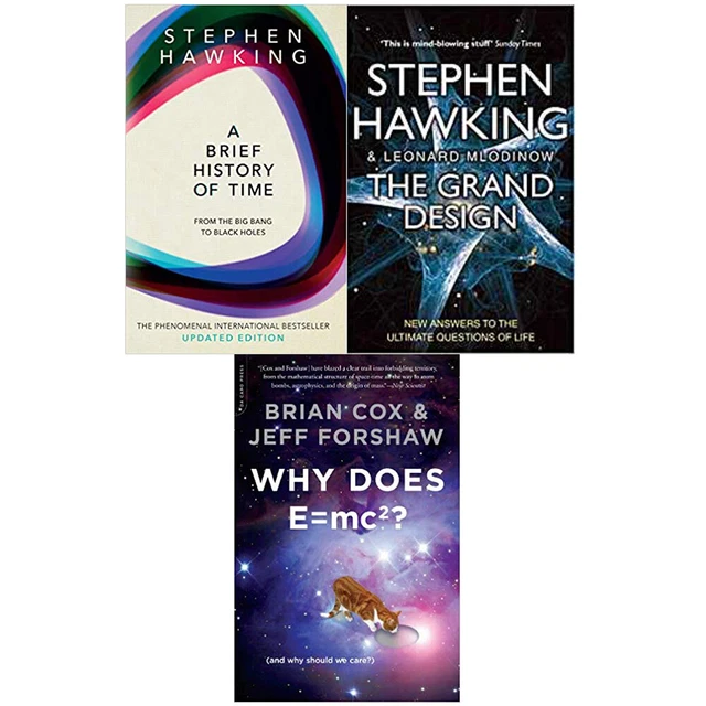 A Brief History Of Time,The Grand Design, Why Does E=mc2 3 Books collection set