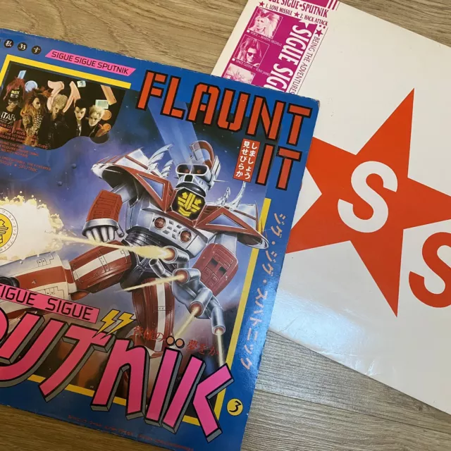 Sigue Sigue Sputnik – Flaunt It Vinyl LP PCS 7305 - Plus Love Missile F1-11 12”