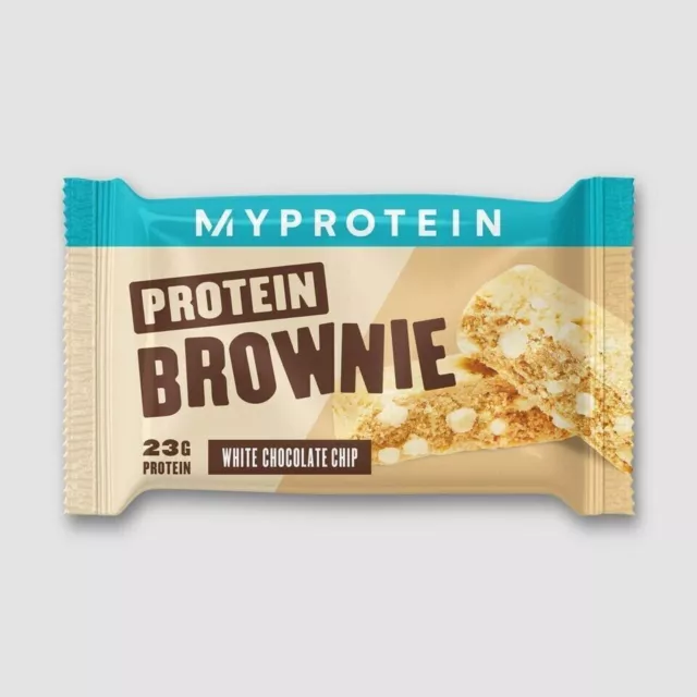 MyProtein - Brownie-White Chocol Protein bar 23g FREE SHIPPING WORLD WIDE